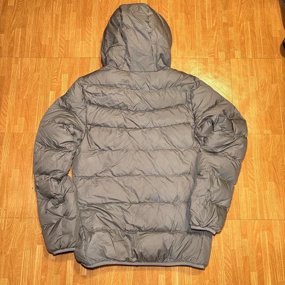 Nike Liverpool FC AXA Down Puffer Jacket Gray Red Logo Small - Picture 6 of 6